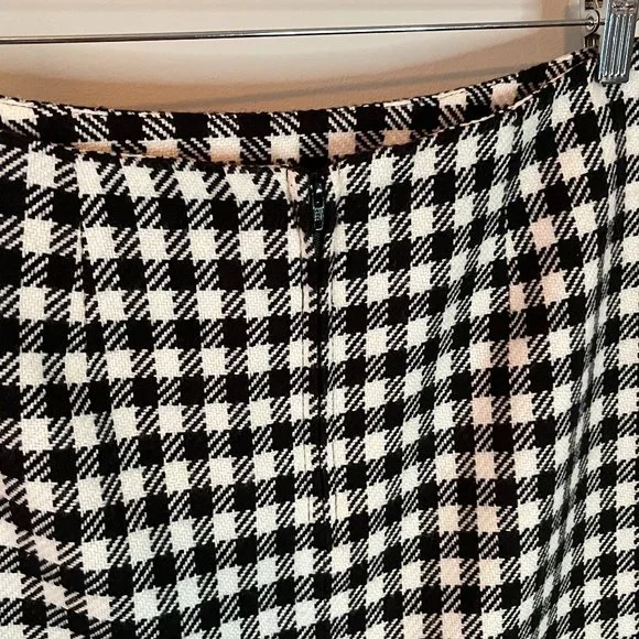 Plaza South Petite Vintage Houndstooth Skirt Size 10P - Picture 7 of 9